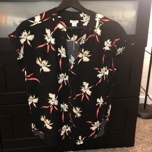 J. Crew Floral Blouse